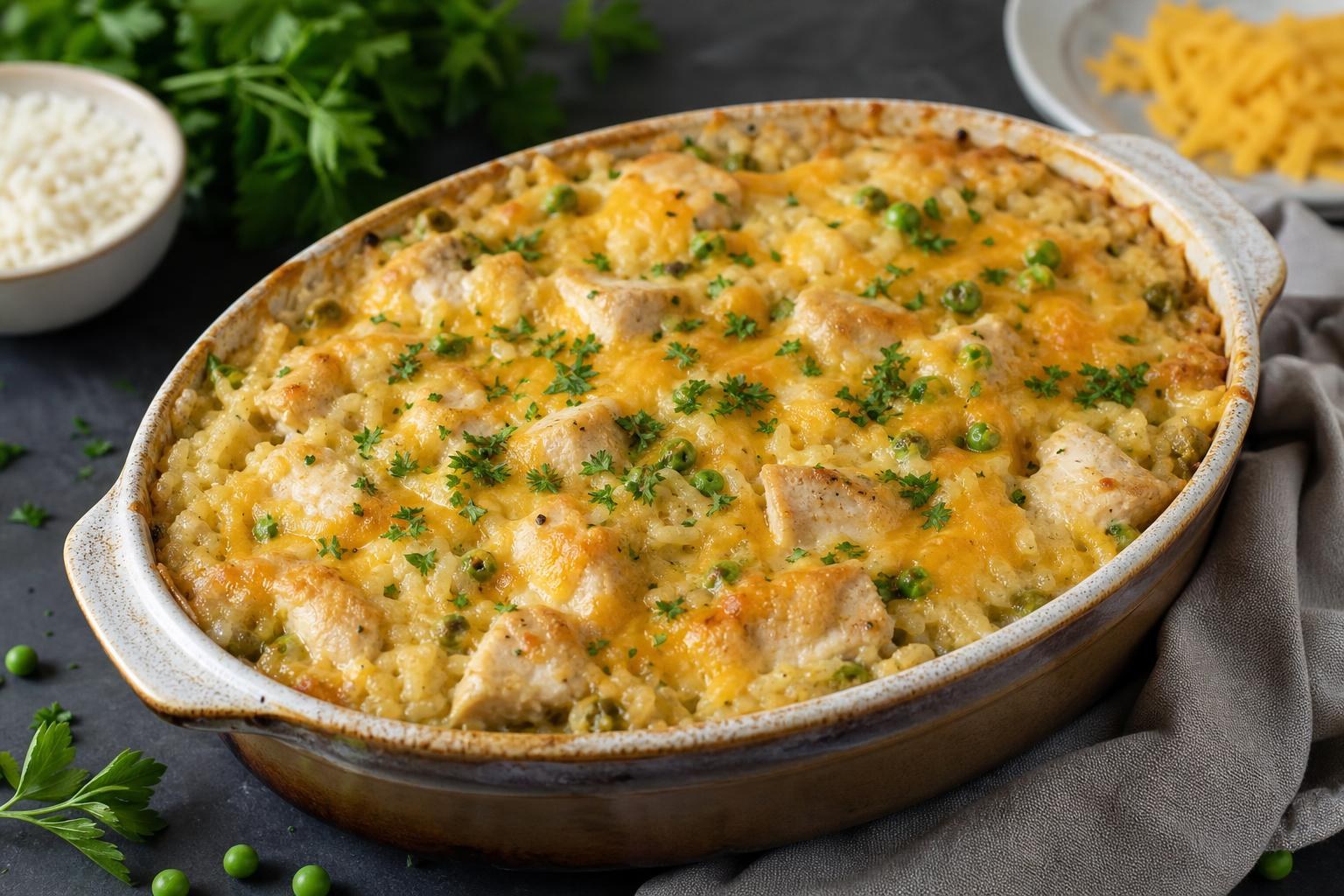 Cazuela de pollo y arroz