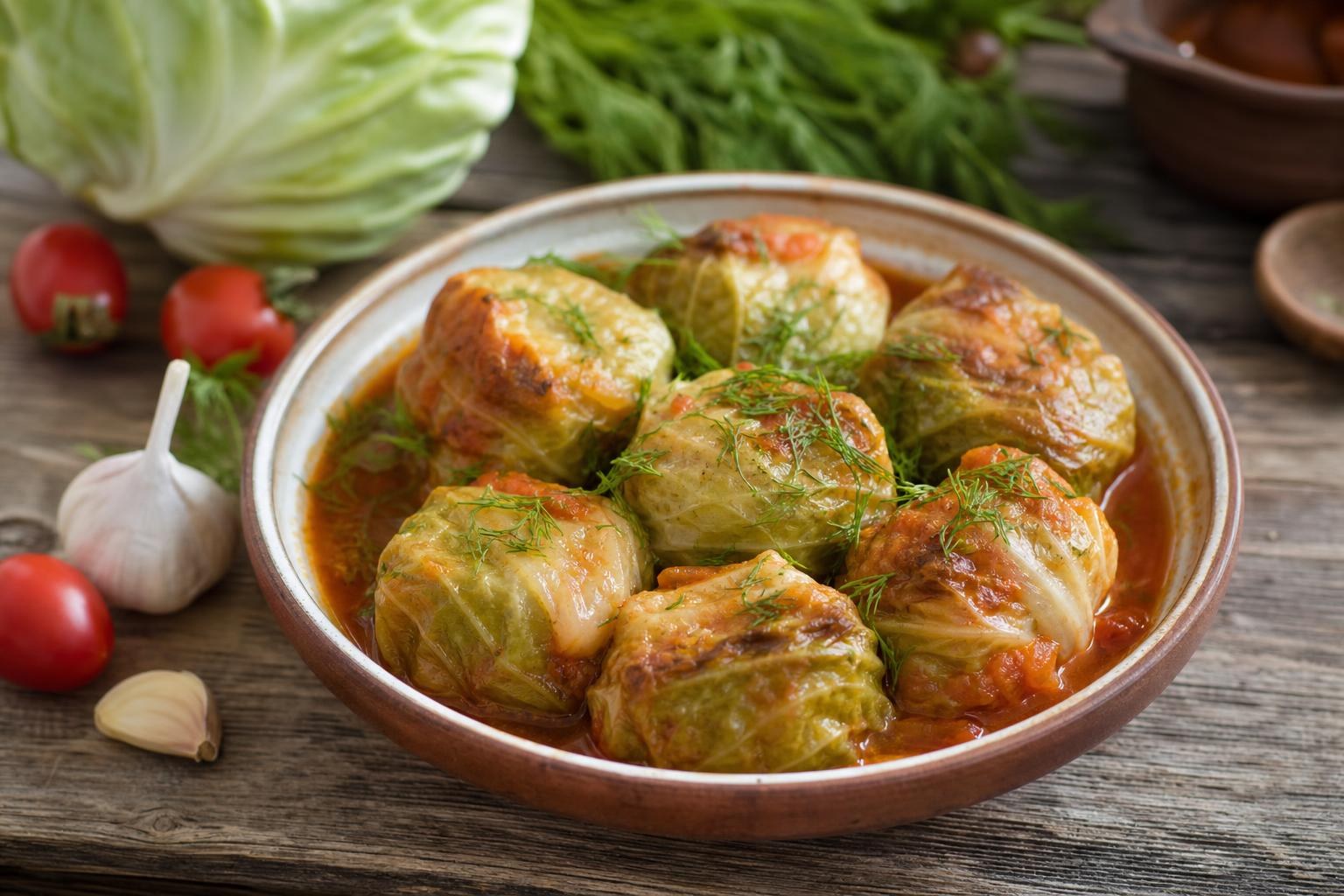 Rollos de repollo ucranianos