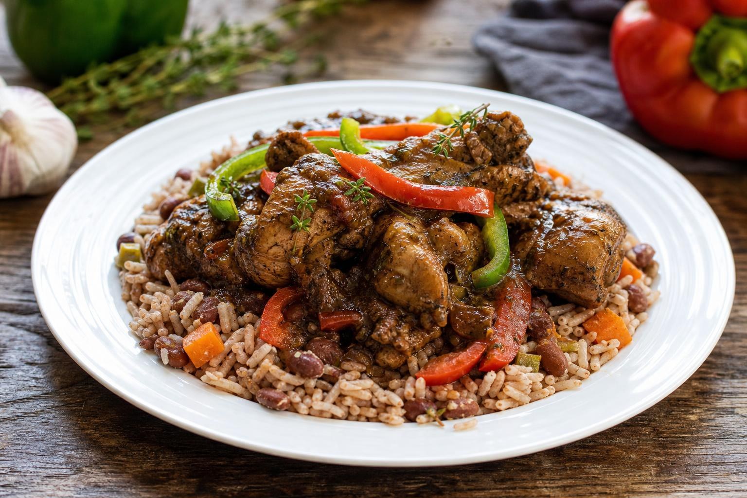 Jamaican brown stew chicken