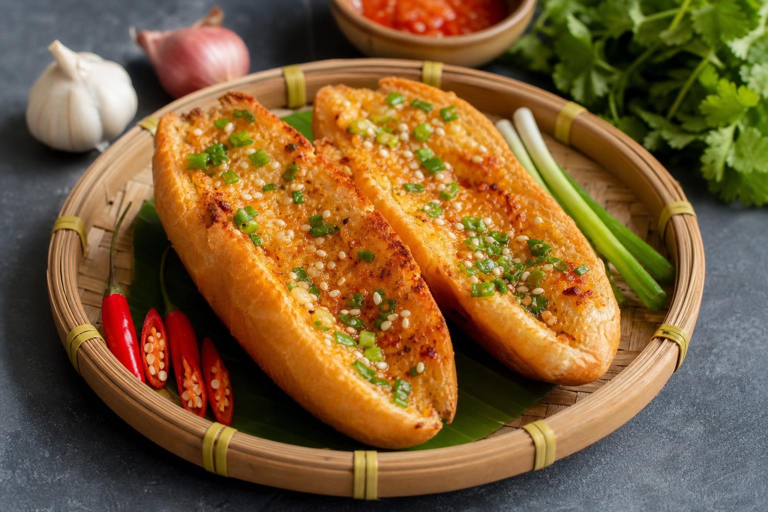 Bánh mì nướng muối ớt