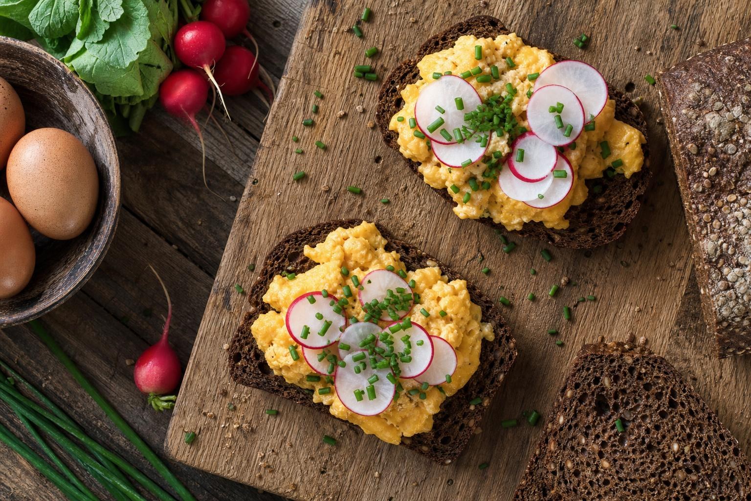 Rugbrød mit Eiern