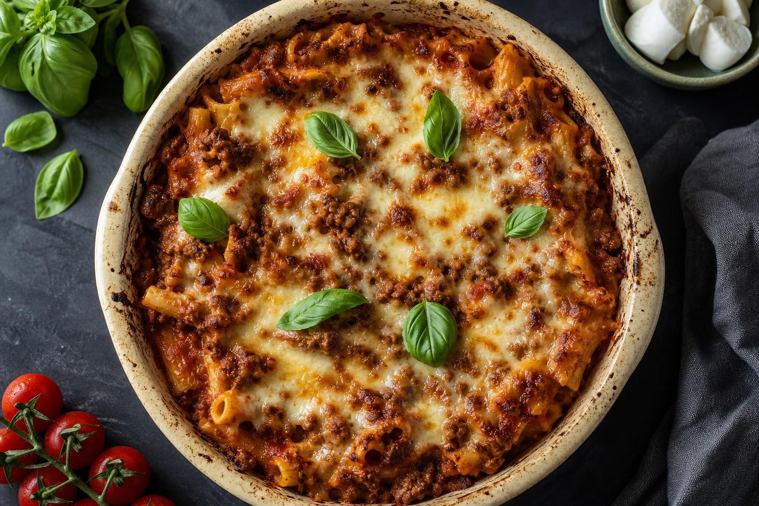 Pasta al forno (überbackene Pasta)